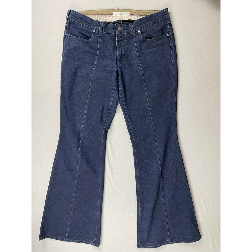 Stella McCartney Flare Wide Leg Mid Rise Jeans Women’s 31 Indigo Blue Retro 70’s
